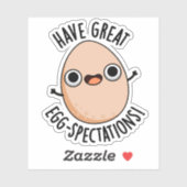 イースターの卵の洒落たジョーク Have Great Egg-spectations Funny E シール (シート)