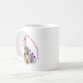 イースターの卵を持って！イースターバニーエッグ コーヒーマグカップ (正面左)