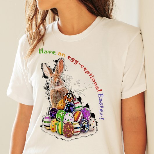 イースターの卵を持って！イースターバニーエッグ Tシャツ