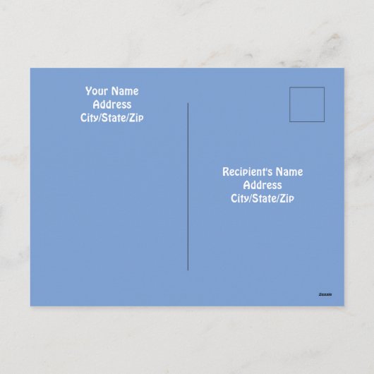 イースターの卵を持つかわいい白い子犬のパパの写真 シーズンポストカード (裏面)