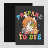 イースターの卵を染める 狩り 準備する 染める イースターの日曜日のプレゼント 招待状 (正面/裏面)