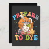 イースターの卵を染める 狩り 準備する 染める イースターの日曜 ギフト 招待状 (正面/裏面)