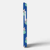 イースターの卵パターンを持つかわいい白いバニー Case-Mate iPhoneケース (裏面 / 左)