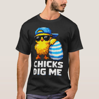 イースターの可愛いひよこにモテモテ トドラー 男の子 メンズ イースター Tシャツ