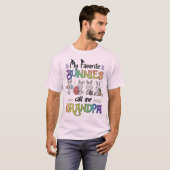 イースターの可愛いウサギのおじいちゃん - かわいいイースター Tシャツ (正面フル)