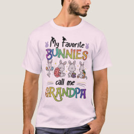 イースターの可愛いウサギのおじいちゃん - かわいいイースター Tシャツ