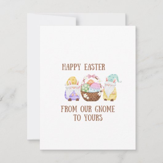 イースターの喜びが、あなたのもとに 私たちの小人からあなたの小人へ  シーズンカード (正面)