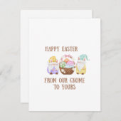 イースターの喜びが、あなたのもとに 私たちの小人からあなたの小人へ  シーズンカード (正面/裏面)