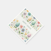 イースターの喜びの花 スタンダードカクテルナプキン (角)