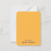 イースターの喜び イエロー パープル クロッカスの花 ノートカード (裏面)