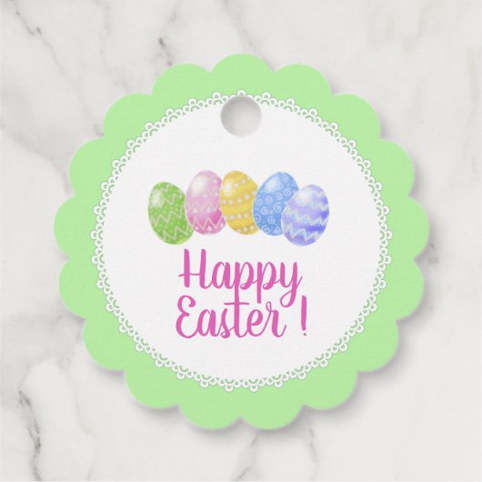 イースターの好意の供給、イースターギフト、ハッピーイースター フェイバータグ (裏面)