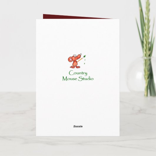 イースターの妻ウクライナエスニック刺繍カード カード (裏面)