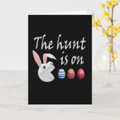 イースターの宝探しが始まった イースター ウサギの卵の宝探し カード (黄色い花)