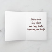 イースターの家族への恵み シーズンカード (内部)