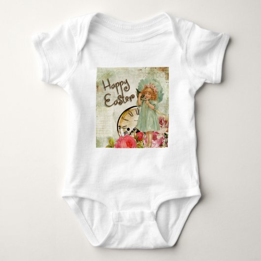 イースターの少女 ベビーボディスーツ (正面)