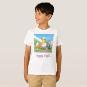 イースターの幸せなニワトリ Tシャツ (正面フル)