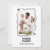 イースターの弓フレーム写真 シーズンカード (正面)