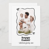 イースターの弓フレーム写真 シーズンカード (正面/裏面)