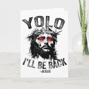 イースターの復活イエス キリスト教徒 Yolo I’ll Be Byck カード