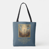 イースターの復活 宗教的なデザイン トートバッグ (裏面)