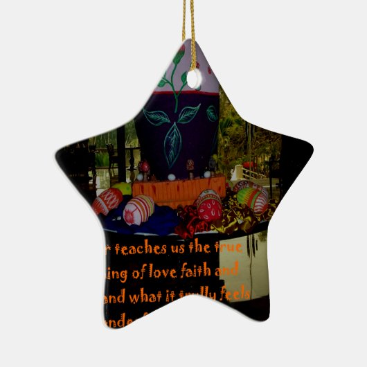 イースターの愛と信仰と希望の願い セラミックオーナメント (右)