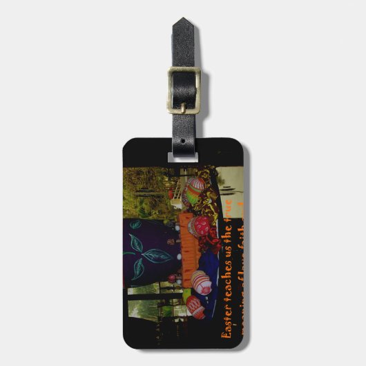 イースターの愛と信仰と希望の願い ラゲッジタグ (正面縦)