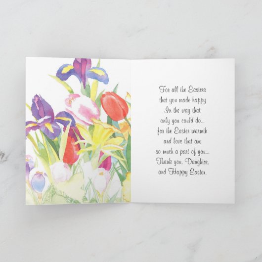 イースターの愛の親愛なる娘のため シーズンカード (内部)