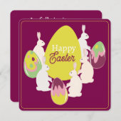 イースターの招待状 招待状 (正面/裏面)