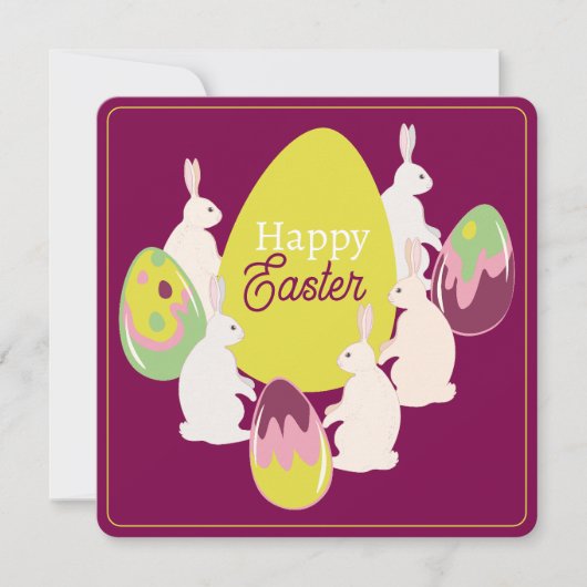 イースターの招待状 招待状 (正面)