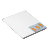 イースターの挨拶のヒナ（青） ノートパッド (アングル)