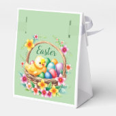 イースターの挨拶の熱帯性の雛と卵 フェイバーボックス (裏面サイド)