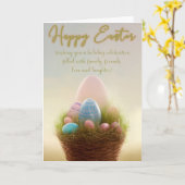 イースターの挨拶カード あなたの1日を明るくするために カード (黄色い花)