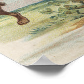 イースターの挨拶ラビ飾ッビット ポスター (角)