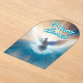 イースターの挨拶 アクリル招待状 (レイダウン)