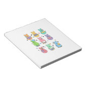 イースターの日に本を読むウサギ 図書館員 教師 B ノートパッド (アングル)