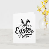 イースターの日のお祝い：喜ばしい挨拶 カード (黄色い花)