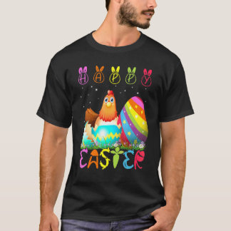 イースターの日のニワトリ お揃い ファミリー かわいい イースター コス Tシャツ