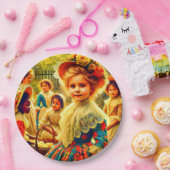 イースターの日のヴィンテージの子ども3D飾 ～～ ペーパープレート (パーティー)