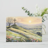 イースターの日の出アートイラスト シーズンカード (スタンド正面)