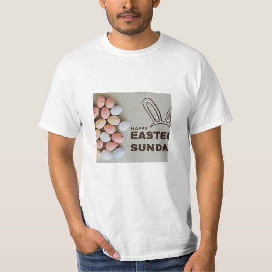 イースターの日曜日の素敵な画像 Tシャツ (正面)