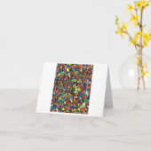 「イースターの日曜」折りたたみグリーティングカード カード (黄色い花)