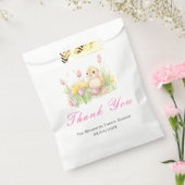 イースターの春のヒヨコブランチ フェイバーバッグ (封をした状態)