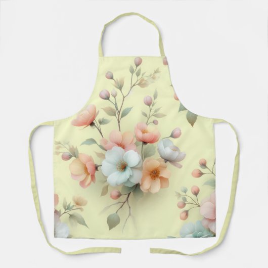 イースターの春の花 エプロン (正面)