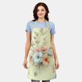 イースターの春の花 エプロン (着用した状態)