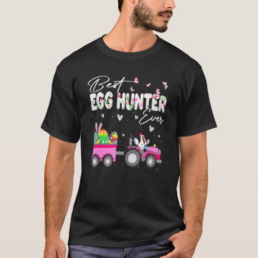 イースターの最高の卵狩りをする子供Tシャツ Tシャツ (正面)