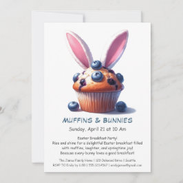 イースターの朝食パーティー - マフィンで始まる朝 Muffins & Mornings 招待状