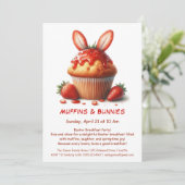 イースターの朝食パーティー - マフィンで始まる朝 Muffins & Mornings 招待状 (スタンド正面)