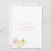 イースターの朝食会 招待状 (裏面)