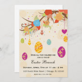 イースターの朝食 招待状 (正面/裏面)