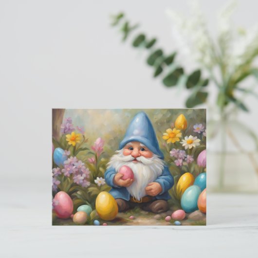 イースターの格言と花が可愛い シーズンポストカード (スタンド正面)